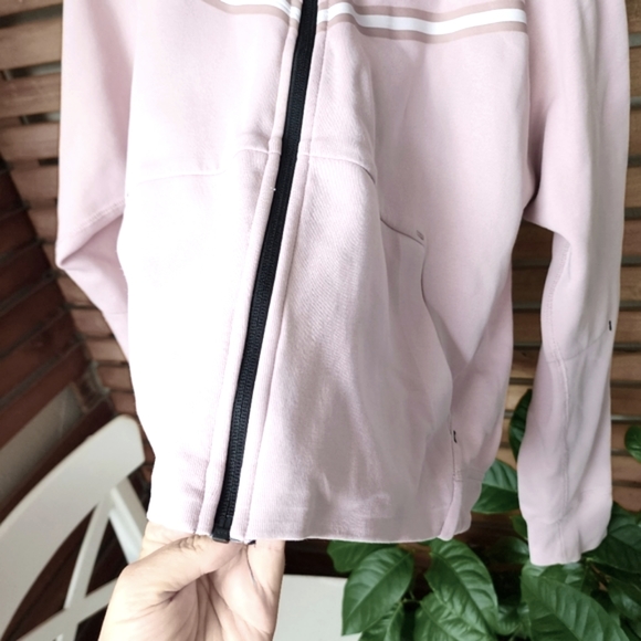 NIKE Size Small Windrunner Tech fleece full zip pale muted pink hoodie - Picture 6 of 11
